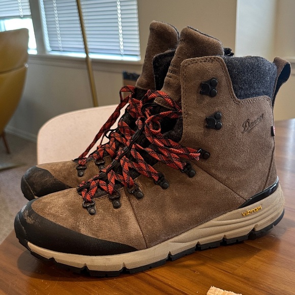 Danner Arctic 600 Side-zip Brown/Red Insulated 200G Mens Size 12 - Picture 4 of 6